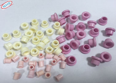 Pink White Alumina Ceramic Wire Guide Pulley Ra 0.2 For Coil Winder